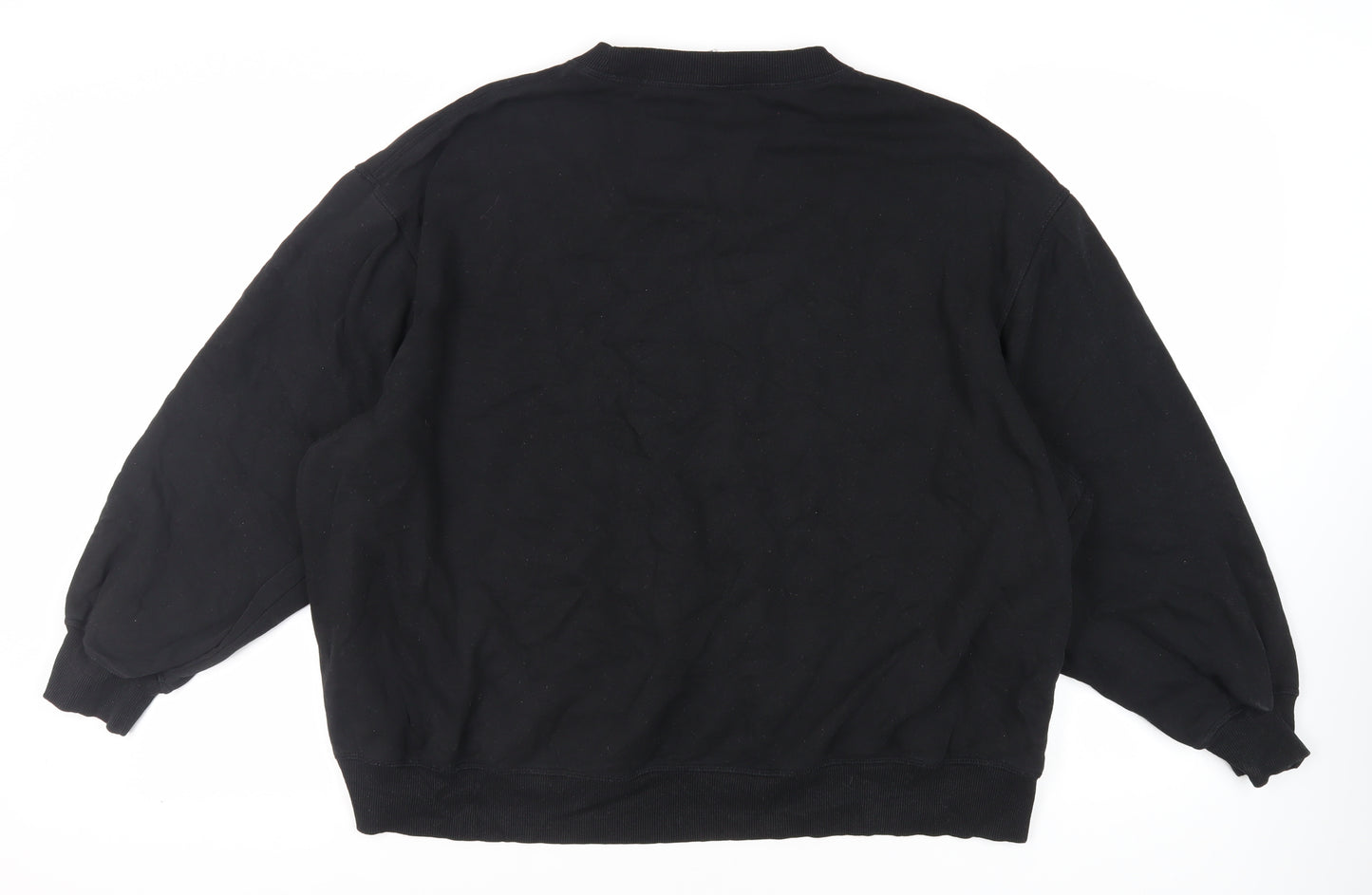 Divided by H&M Womens Black Cotton Pullover Sweatshirt Size XL Pullover