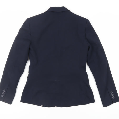 Marks and Spencer Womens Blue Jacket Blazer Size 8 Button