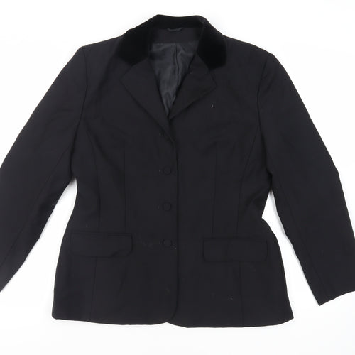 NEXT Womens Black Jacket Blazer Size 14 Button