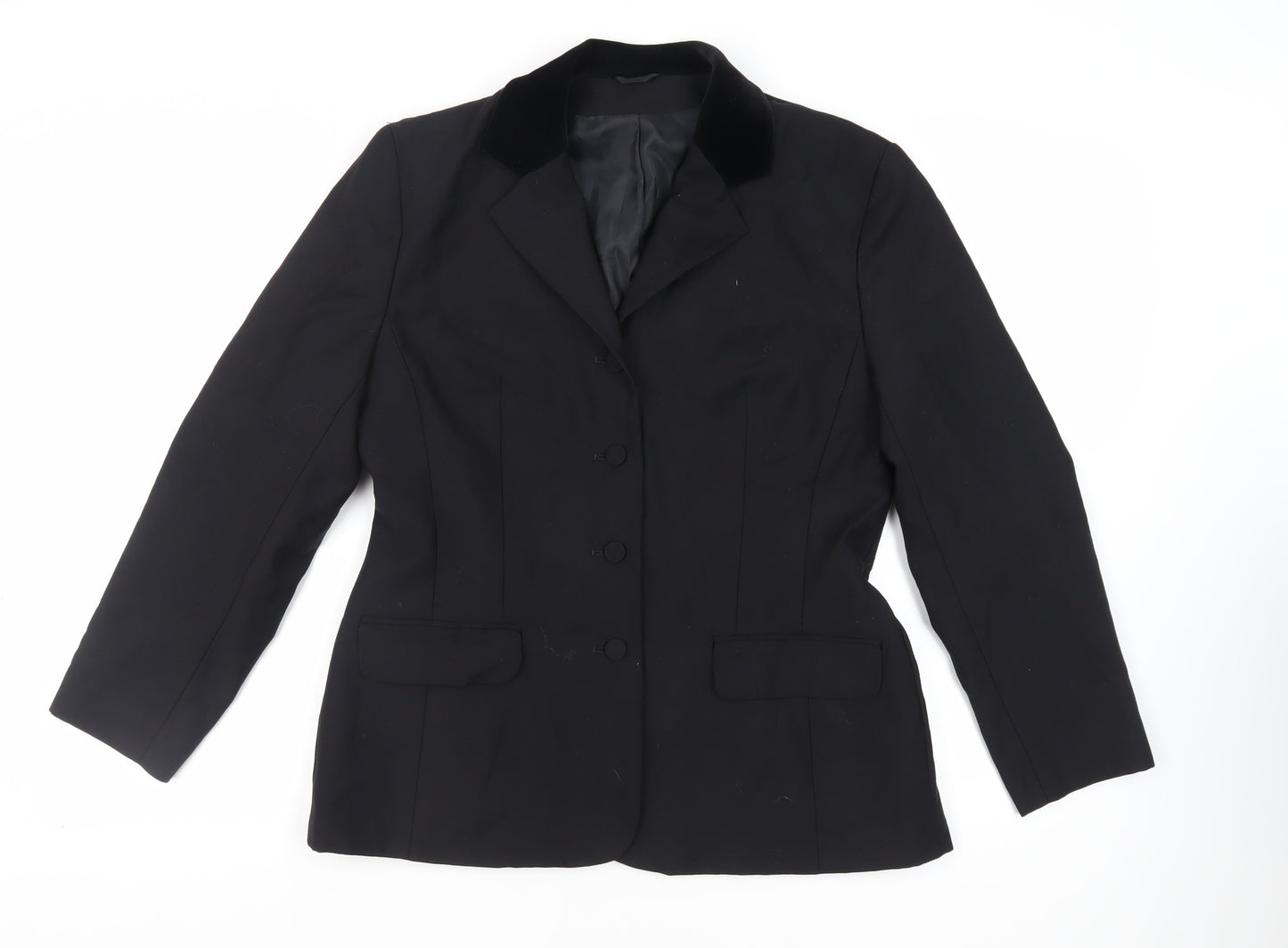 NEXT Womens Black Jacket Blazer Size 14 Button