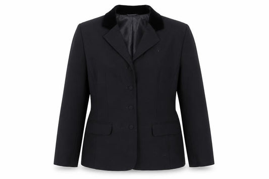 Front view of Next women’s black jacket blazer, size UK 14, button