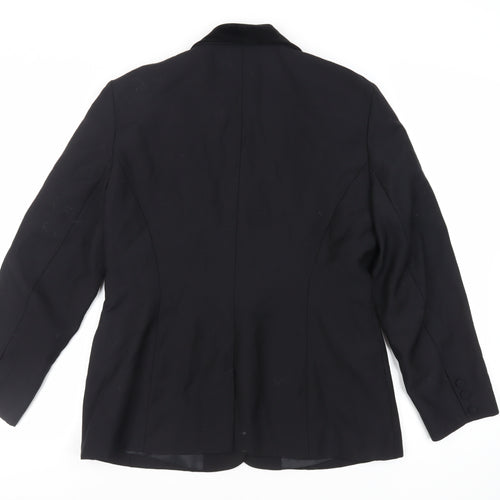 NEXT Womens Black Jacket Blazer Size 14 Button