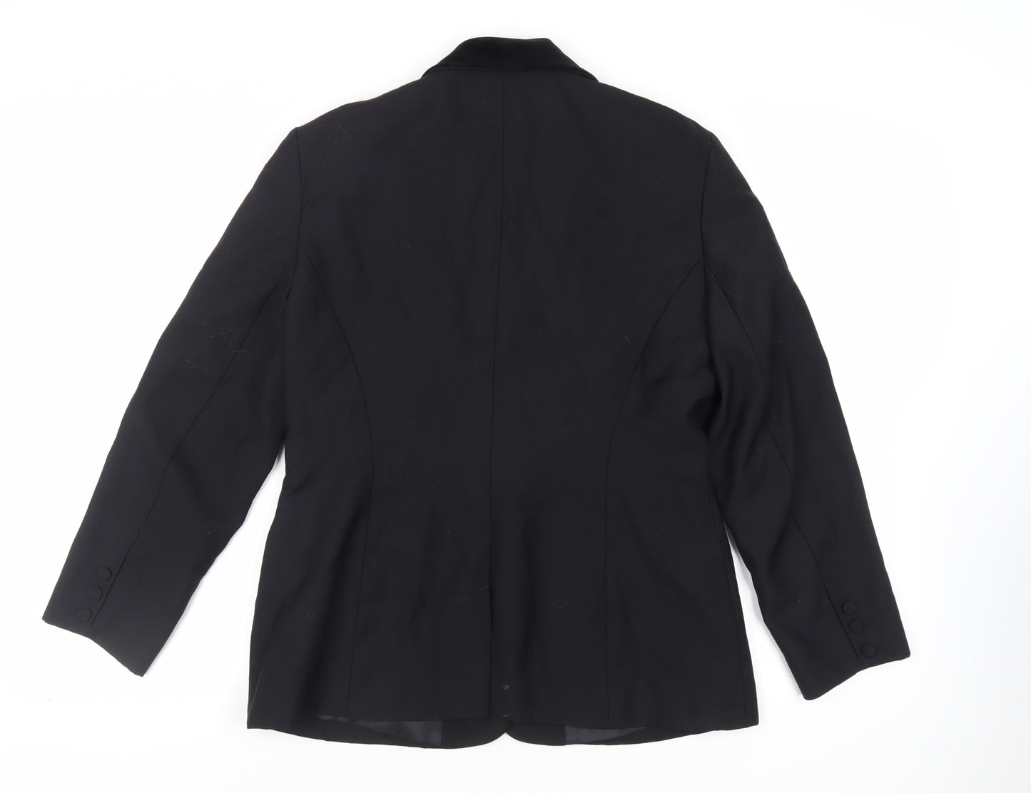 NEXT Womens Black Jacket Blazer Size 14 Button