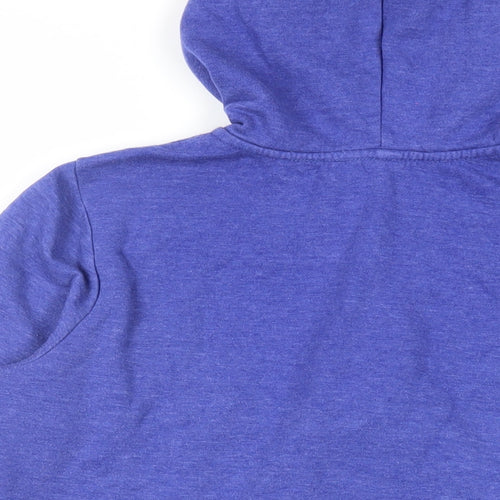 H&M Womens Blue Cotton Full Zip Hoodie Size S Zip - Pockets