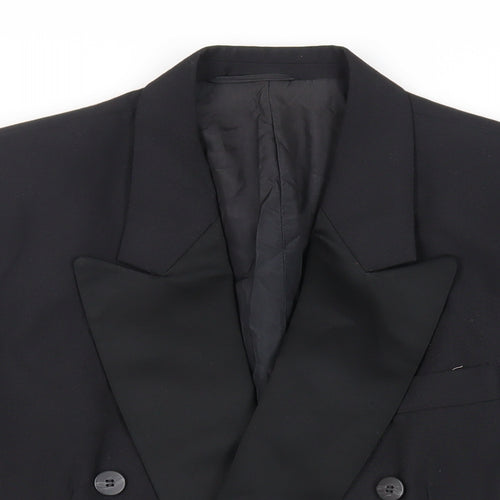 The Loretto Collection Mens Black Polyester Tuxedo Suit Jacket Size 40 Regular