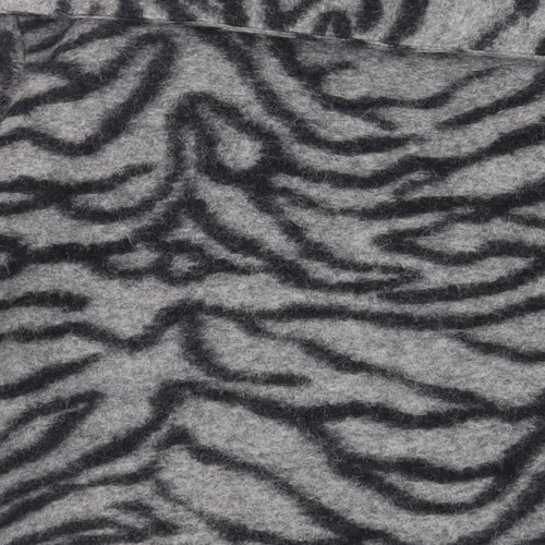 Kaliko Womens Grey Animal Print Jacket Size 14 Button