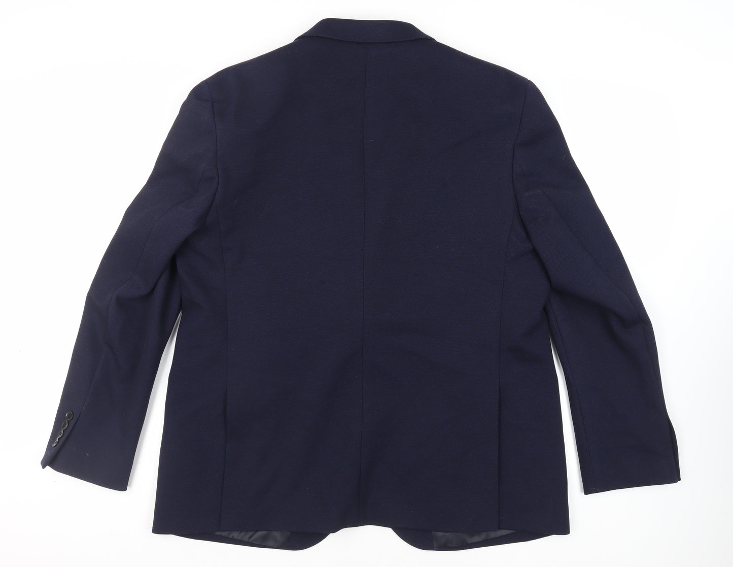 Marks and Spencer Mens Blue Polyamide Jacket Blazer Size 46 Regular