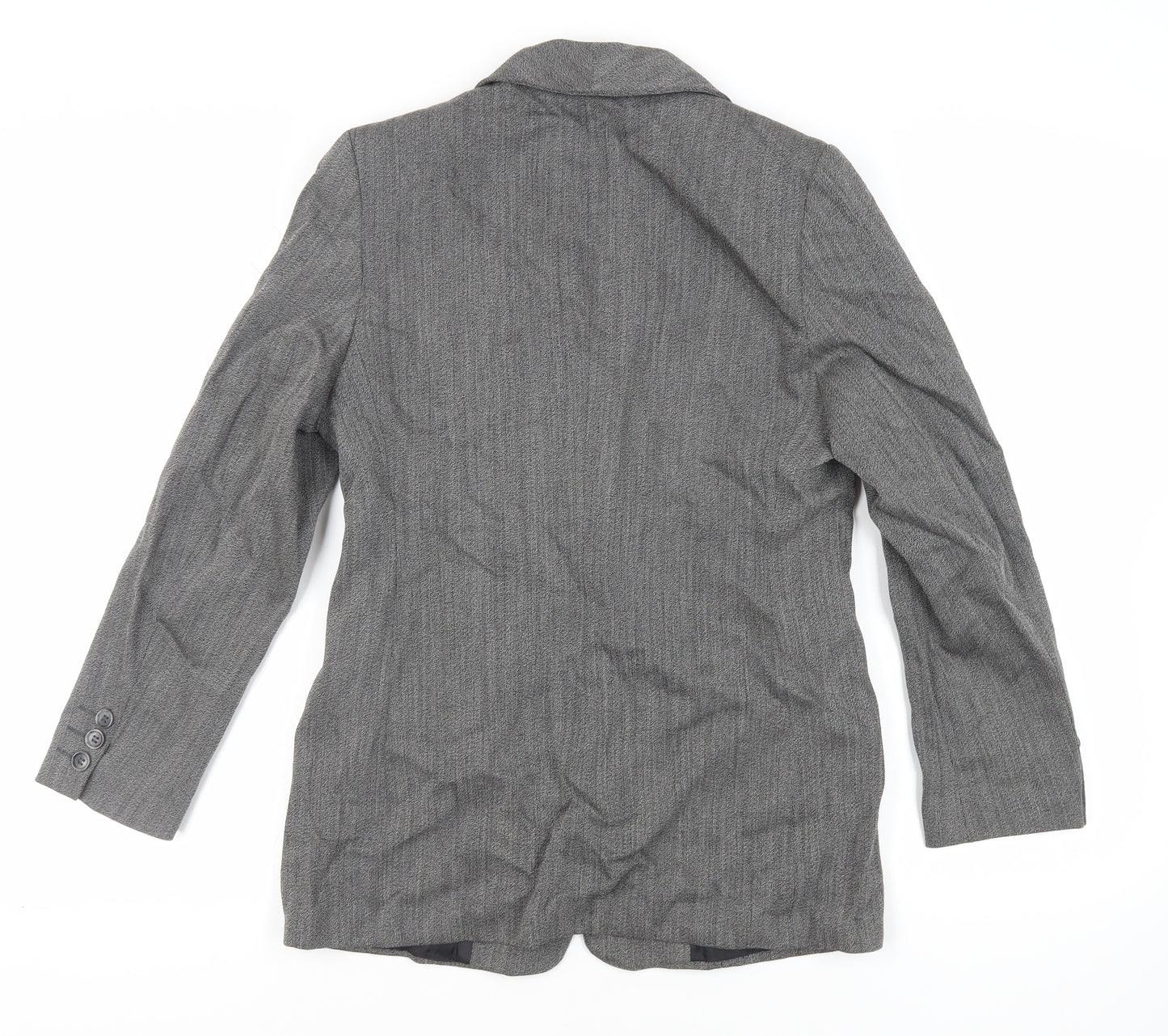 Marks and Spencer Womens Grey Jacket Blazer Size 10 Button
