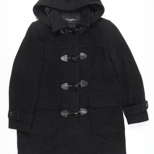 FOUR SEASONS Womens Grey Pea Coat Coat Size XL Toggle