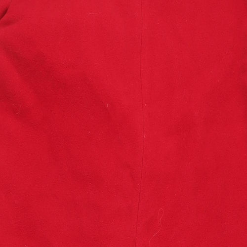 Paul Separates Womens Red Overcoat Coat Size 14 Button