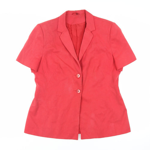 Principles Womens Red Jacket Blazer Size 16 Button
