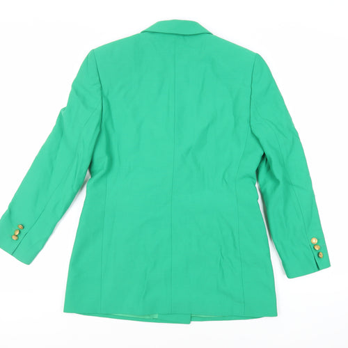Marks and Spencer Womens Green Jacket Blazer Size 10 Button
