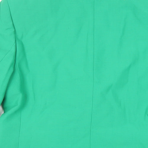 Marks and Spencer Womens Green Jacket Blazer Size 10 Button