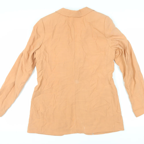 H&M Womens Pink Jacket Blazer Size 14 Button