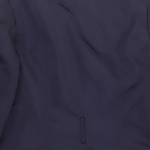 Marks and Spencer Womens Blue Pea Coat Coat Size 12 Button
