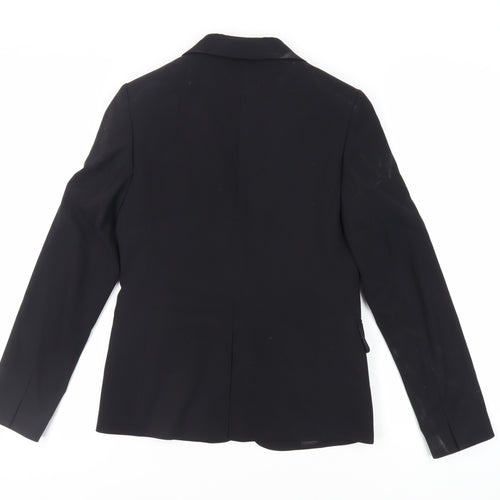 Marks and Spencer Womens Black Jacket Blazer Size 6 Button