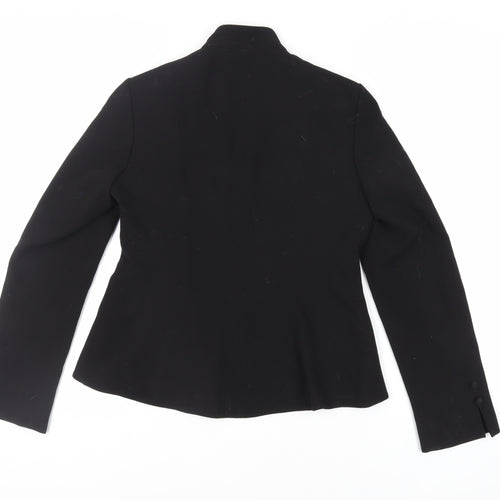 Principles Womens Black Jacket Blazer Size 12 Hook & Eye