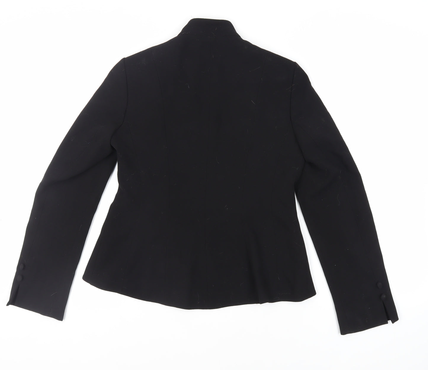 Principles Womens Black Jacket Blazer Size 12 Hook & Eye