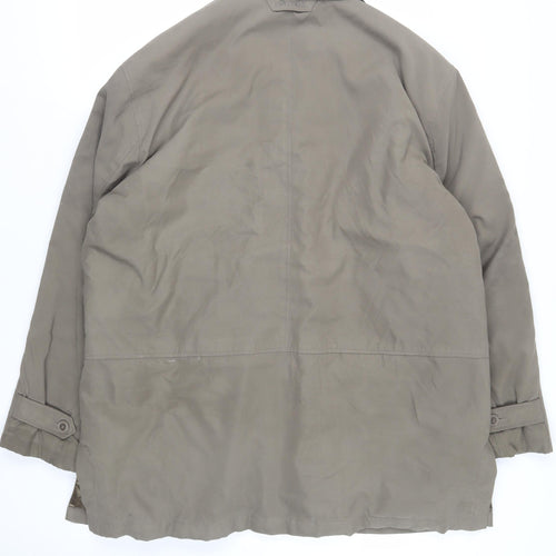Douglas Mens Brown Pea Coat Coat Size 46 Button