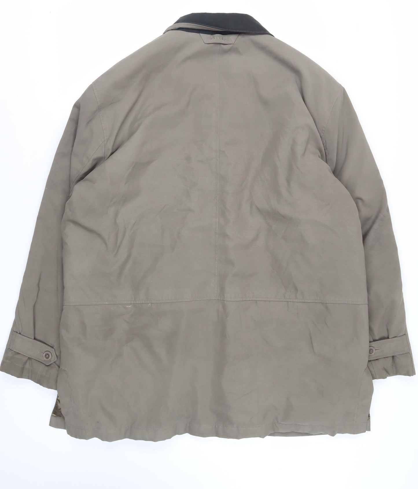 Douglas Mens Brown Pea Coat Coat Size 46 Button
