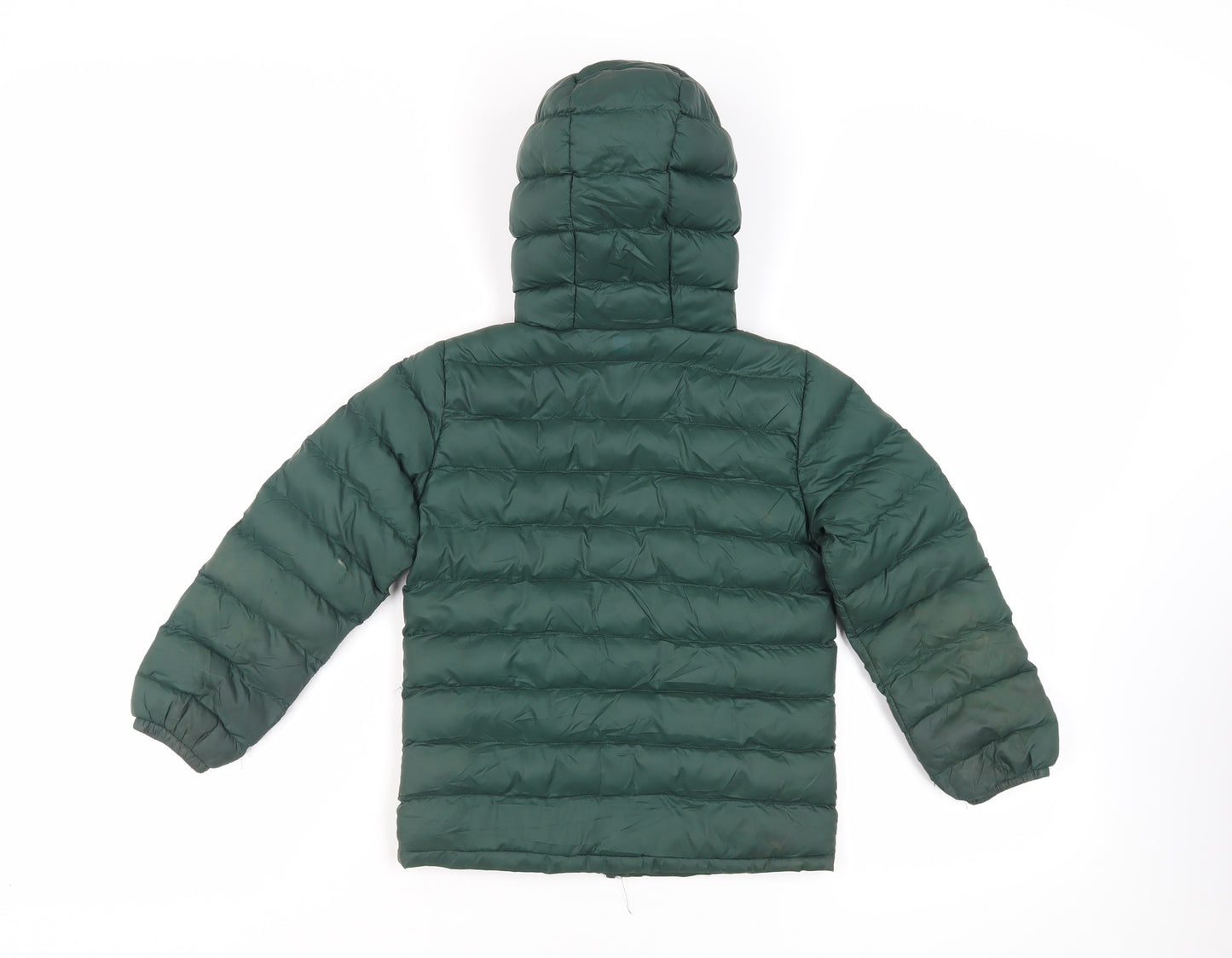 Mountain Warehouse Boys Green Quilted Jacket Size 5-6 Years Zip - Logo Hooded