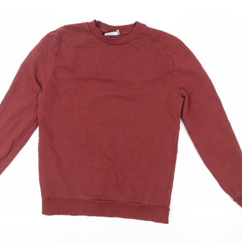 ASOS Mens Brown Cotton Pullover Sweatshirt Size S