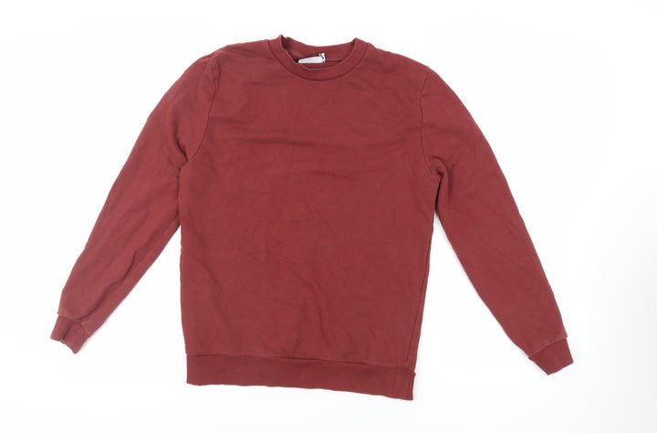 ASOS Mens Brown Cotton Pullover Sweatshirt Size S