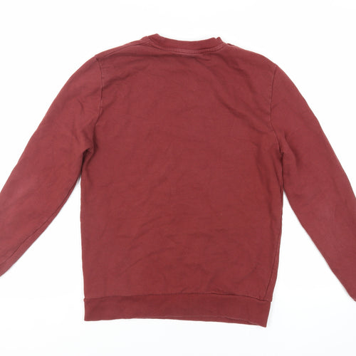 ASOS Mens Brown Cotton Pullover Sweatshirt Size S