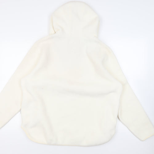 Joules Womens Ivory Polyester Pullover Hoodie Size 16 Zip