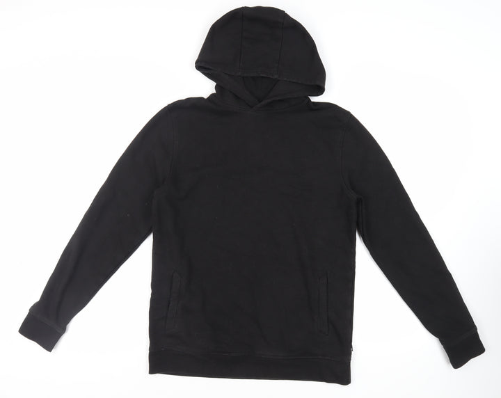 Burton Mens Black Cotton Pullover Hoodie Size M - Pockets