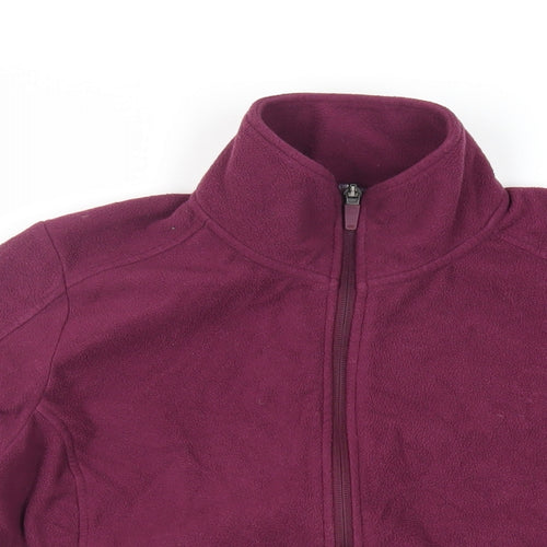 GOODMOVE Womens Purple Jacket Size 12 Zip - Zipped Pockets