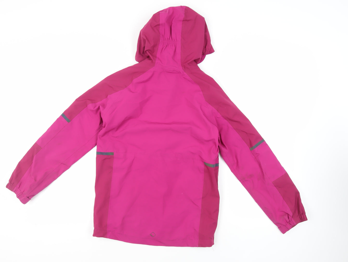Regatta Girls Purple Windbreaker Jacket Size 13 Years Zip - Hooded Zipped Pockets Technical Outdoors