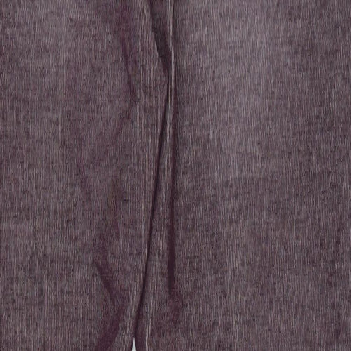 NEXT Womens Purple Cotton Trousers Size 20 L34 in Regular Zip - Long Lenght