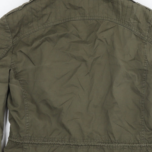 New Look Womens Green Parka Jacket Size 10 Zip