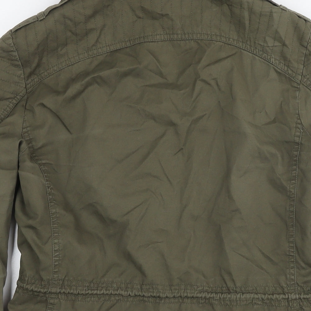 New Look Womens Green Parka Jacket Size 10 Zip
