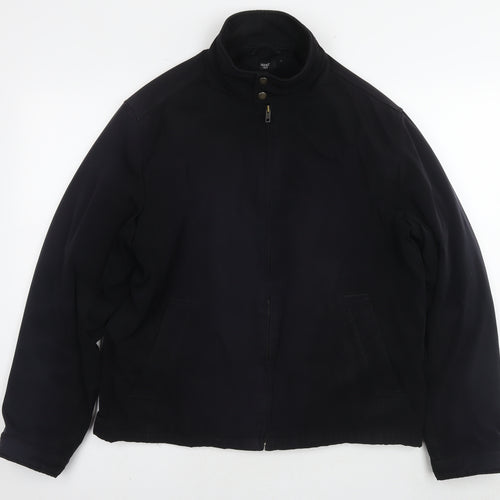 NEXT Mens Black Bomber Jacket Jacket Size L Zip