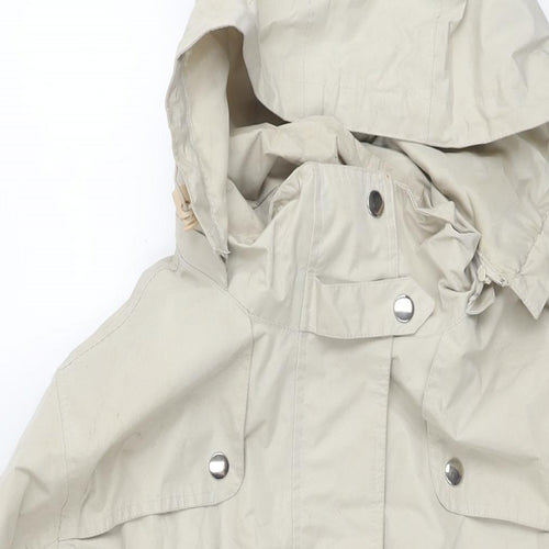 Being Casual Womens Beige Trench Coat Coat Size 18 Zip