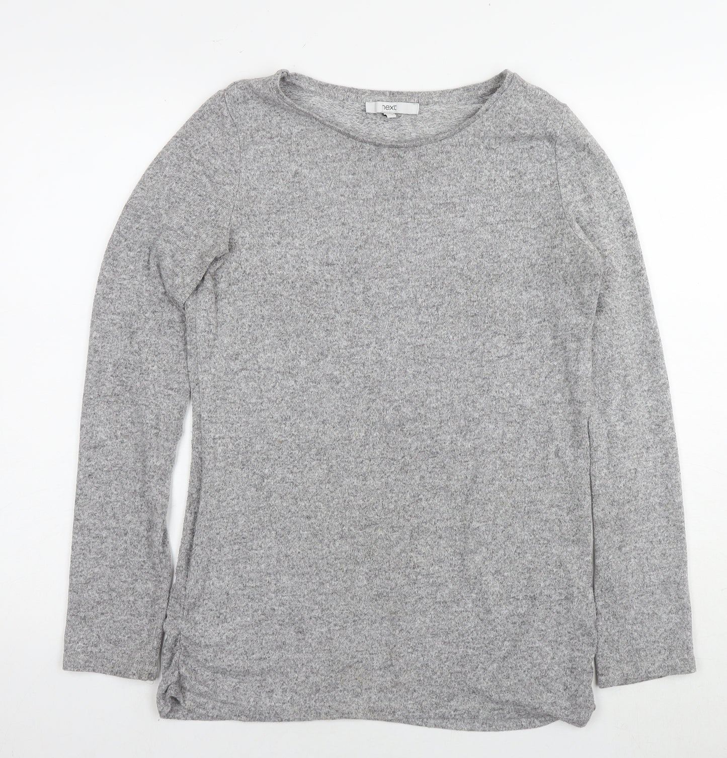 NEXT Womens Grey Round Neck Viscose Pullover Jumper Size 12