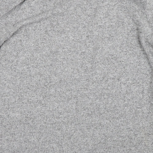NEXT Womens Grey Round Neck Viscose Pullover Jumper Size 12
