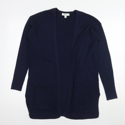 Marks and Spencer Womens Blue V-Neck Viscose Cardigan Jumper Size S