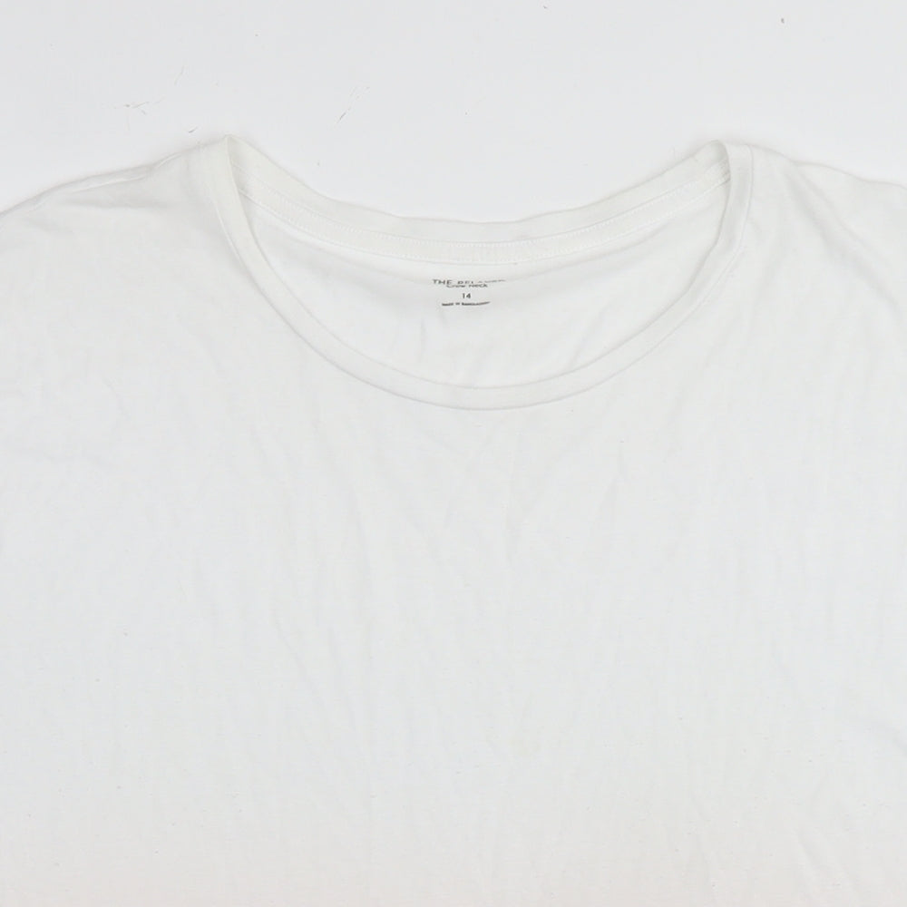 Marks and Spencer Womens Multicoloured Viscose Basic T-Shirt Size 14 Round Neck