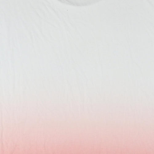 Marks and Spencer Womens Multicoloured Viscose Basic T-Shirt Size 14 Round Neck