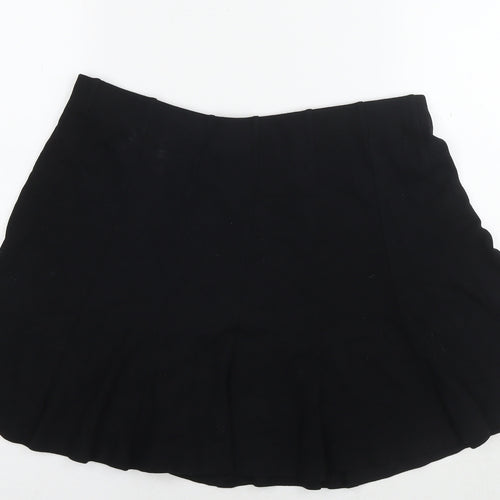 Marks and Spencer Womens Black Viscose Skater Skirt Size 16