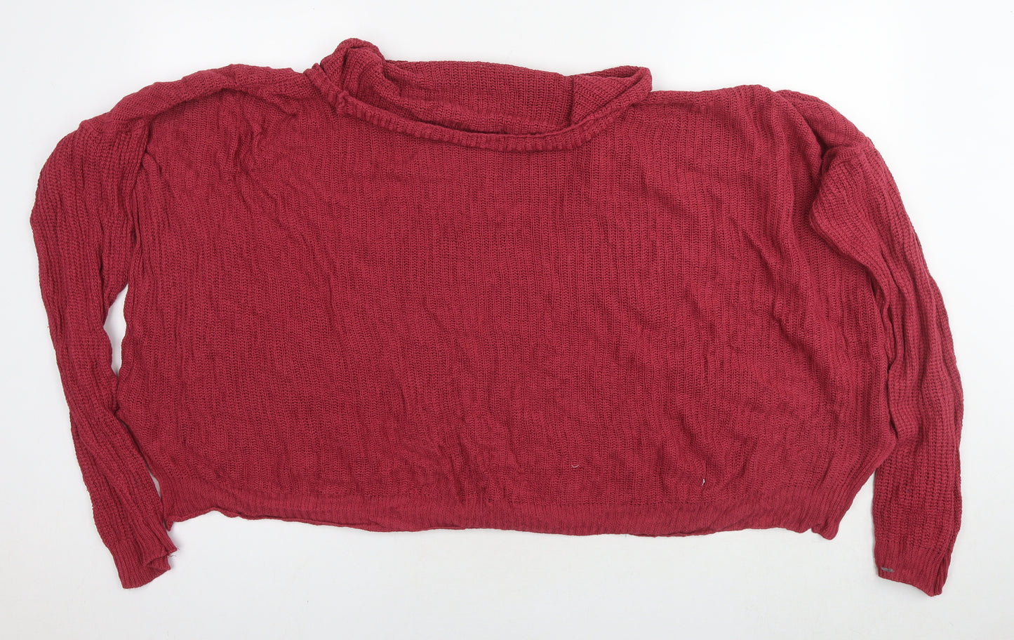 In the Style Womens Red Roll Neck Acrylic Pullover Jumper Size 14 - Size 14-16