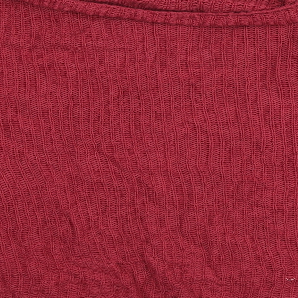 In the Style Womens Red Roll Neck Acrylic Pullover Jumper Size 14 - Size 14-16