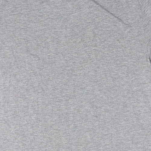 ASOS Womens Grey Polyester Basic T-Shirt Size M Round Neck