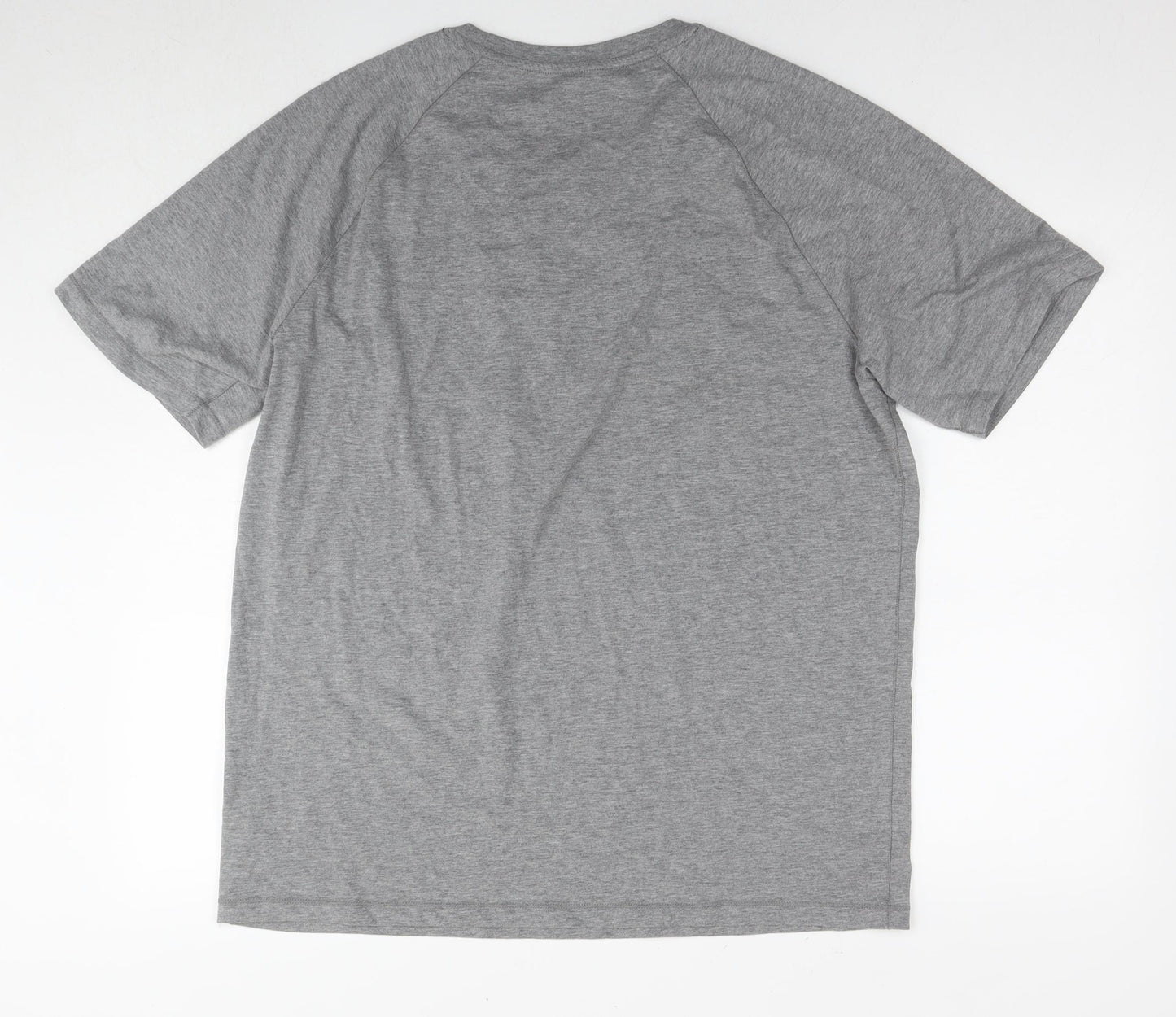 NEXT Mens Grey Cotton T-Shirt Size L Round Neck