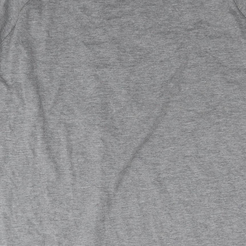 NEXT Mens Grey Cotton T-Shirt Size L Round Neck