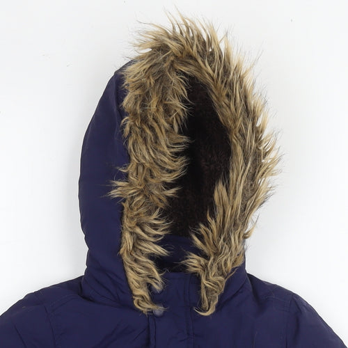 John Lewis Boys Blue Parka Jacket Size 3 Years Zip