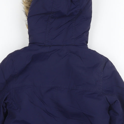 John Lewis Boys Blue Parka Jacket Size 3 Years Zip